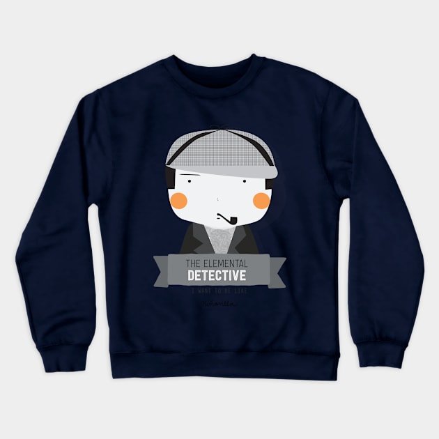 Little detective Crewneck Sweatshirt by ninalittleworld